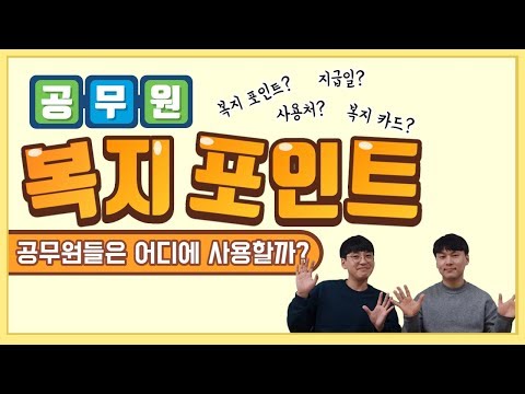 공무원 복지포인트의 모든것! 공무원 복지카드 현직 공무원은 어디서 사용할까? 복지카드 금액, 사용처 다 알려드립니다