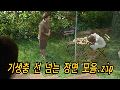 기생충 선 넘는 장면 모음 (선 넘는 장면 의미 분석)