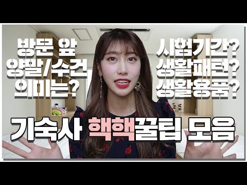 기숙사에 관한 모든 것 | 준비물, 룸메이트, 생활패턴, 술, 담배, 청소, 시험기간 등 경험에서 우러나온 꿀팁 & 썰! | 새니 Seni