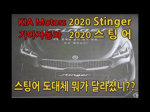 KIA 2020 Stinger - 기아 2020 스팅어의 변경된 점!!(가격표 포함)