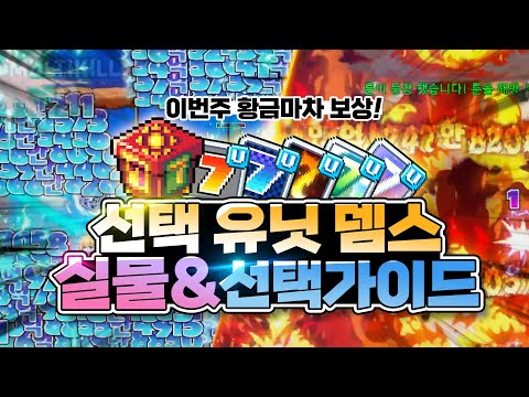 이번주 황금마차 보상! 「선택 유닛 데미지 스킨」 5종 인게임 실물 & 선택법｜메이플스토리