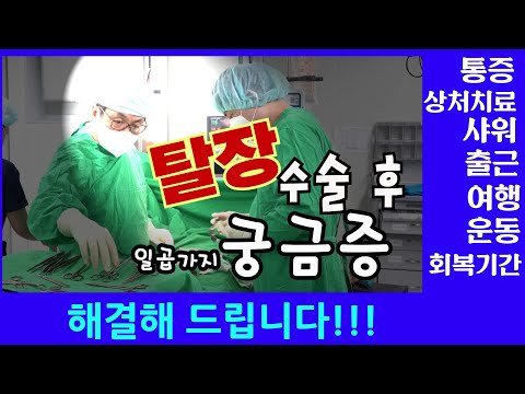 서혜부 탈장수술후 7가지 궁금증.통증,수술상처,샤워,출근.여행,운동.회복기간