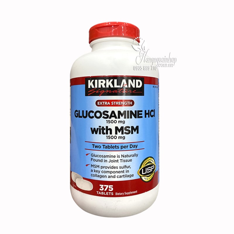 Glucosamine Hcl 1500Mg Kirkland 375 Viên Của Mỹ, Giá Đại Lý