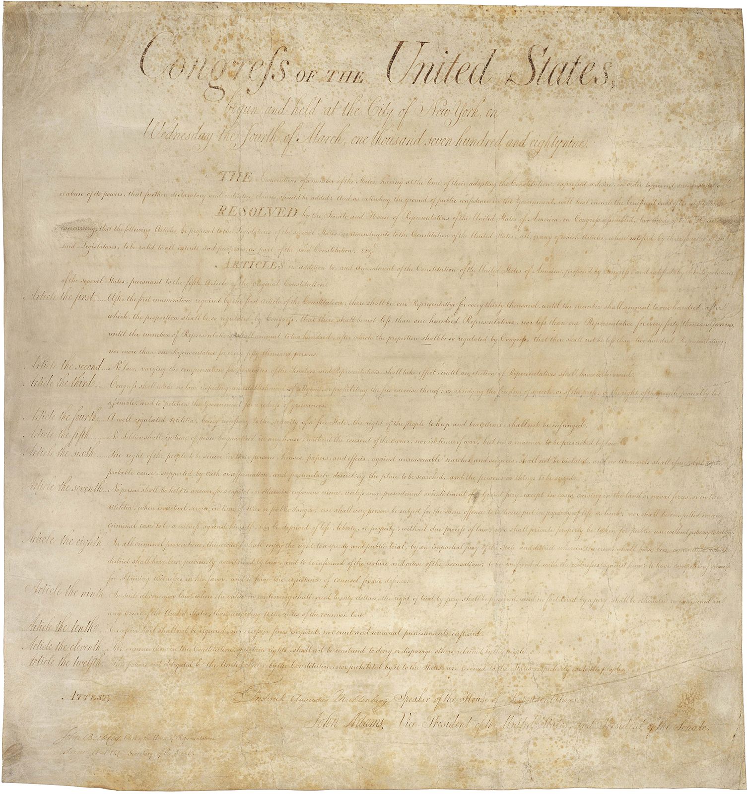 List Of Amendments To The U.S. Constitution | Secondary Keywords:  Ratification, Bill Of Rights, 27 Amendments | Britannica