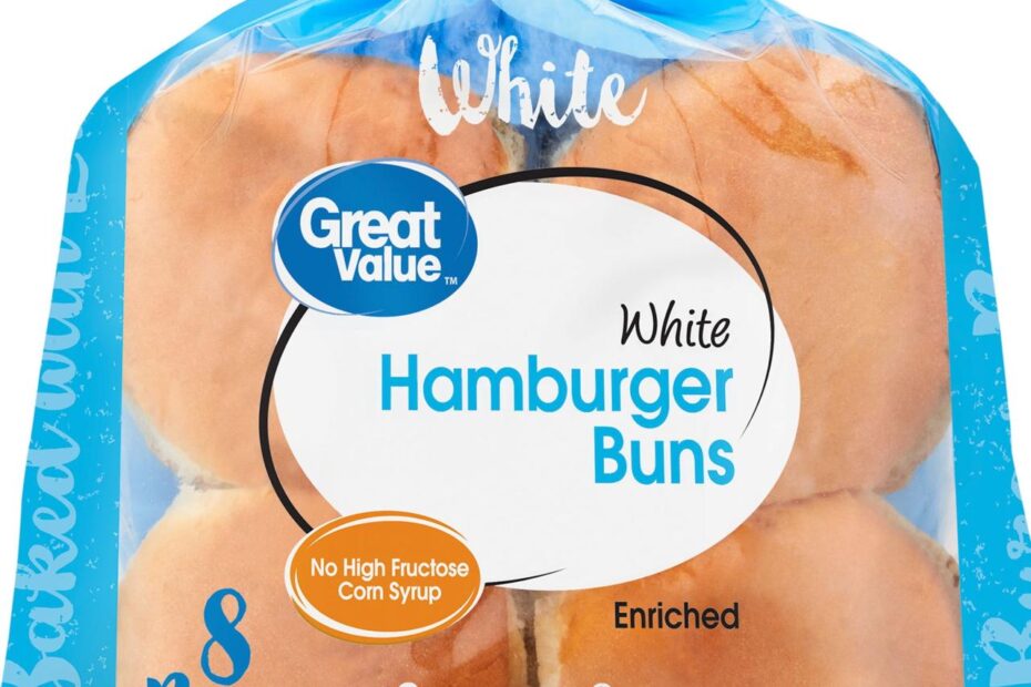 Great Value Hamburger Buns, 8 Count, 11 Oz - Walmart.Com