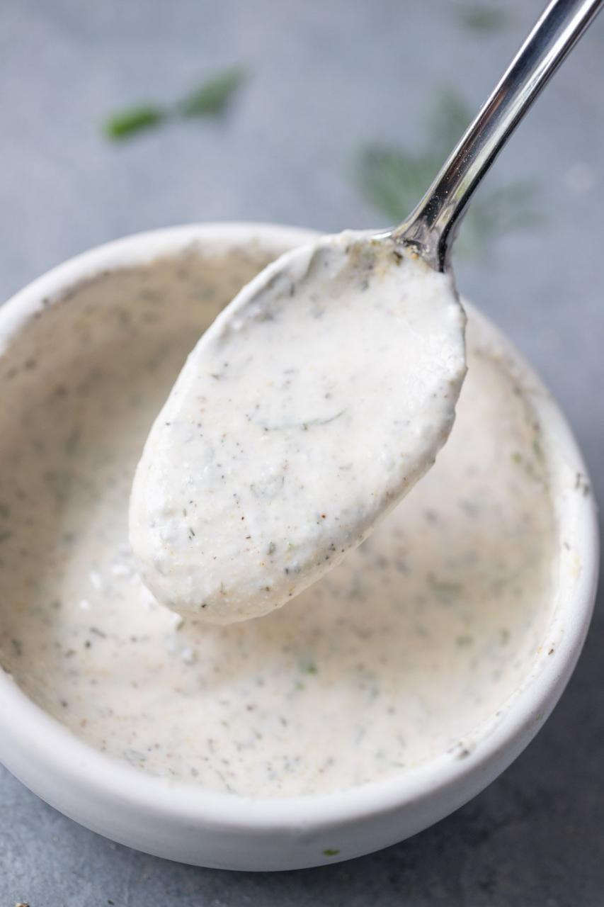 Easy, Healthy Ranch Dressing | The Clean Eating Couple