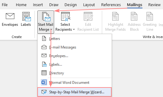 How To Mail Merge And Print Labels From Excel To Word