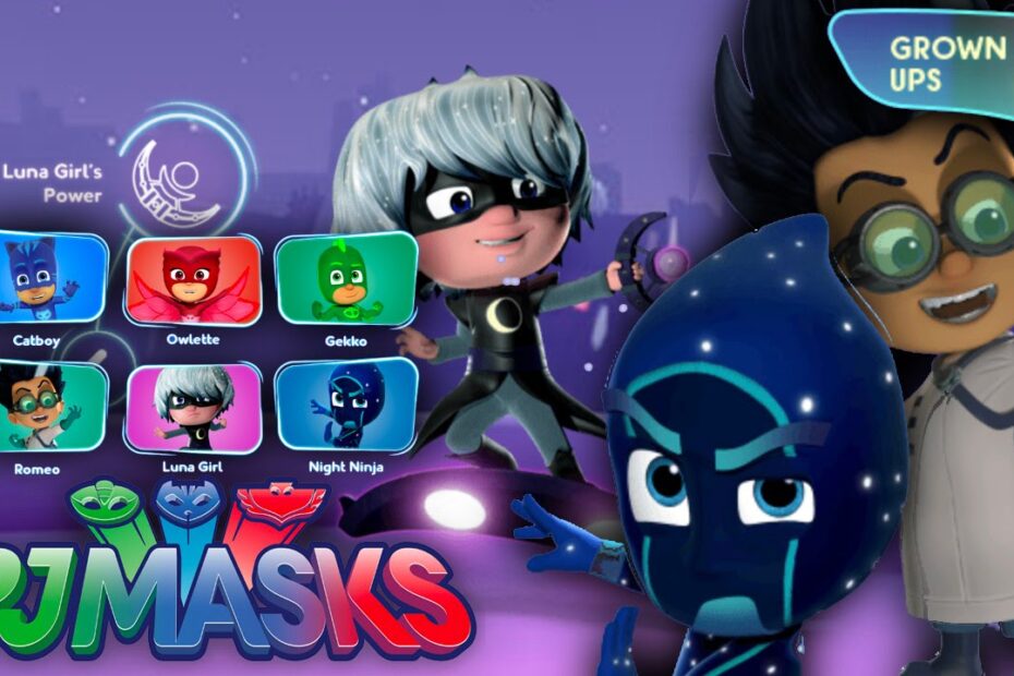 New! Pj Masks Luna Girl, Romeo & Night Ninja Website (And Parent Zone) -  Youtube