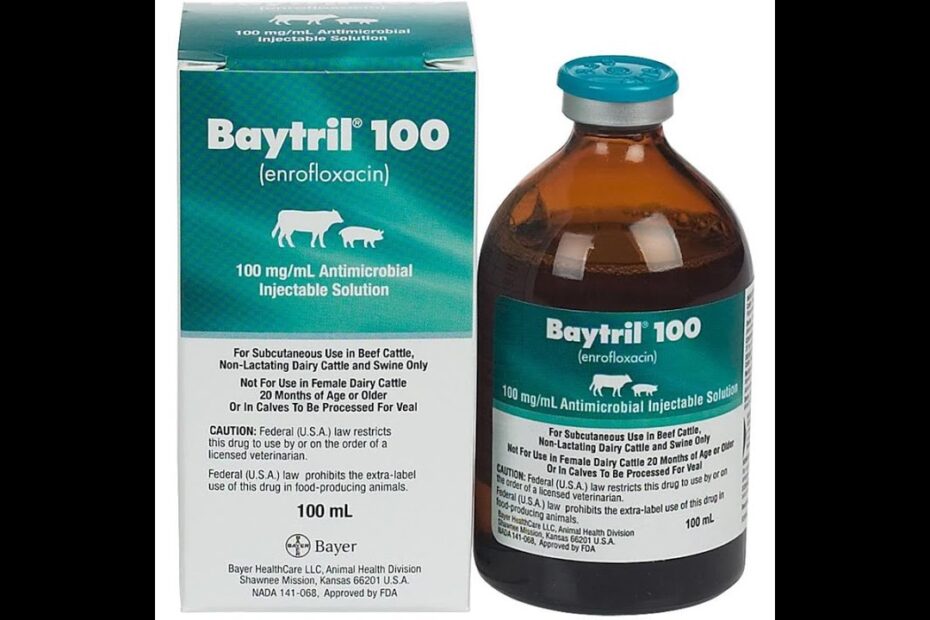 Baytril 100 Enroflaxin Injectable - Youtube