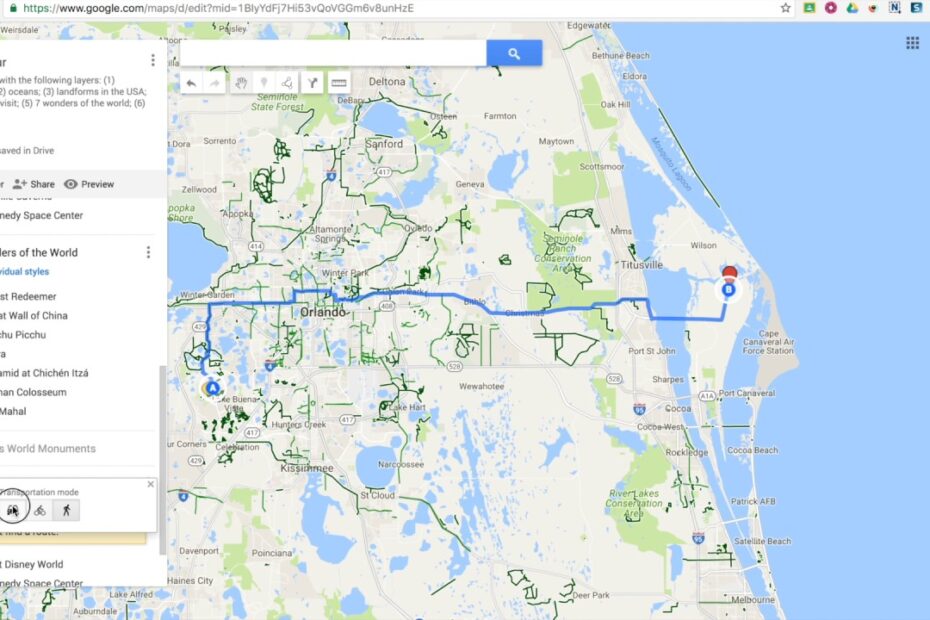 Google My Maps: Adding Navigational Directions - Youtube