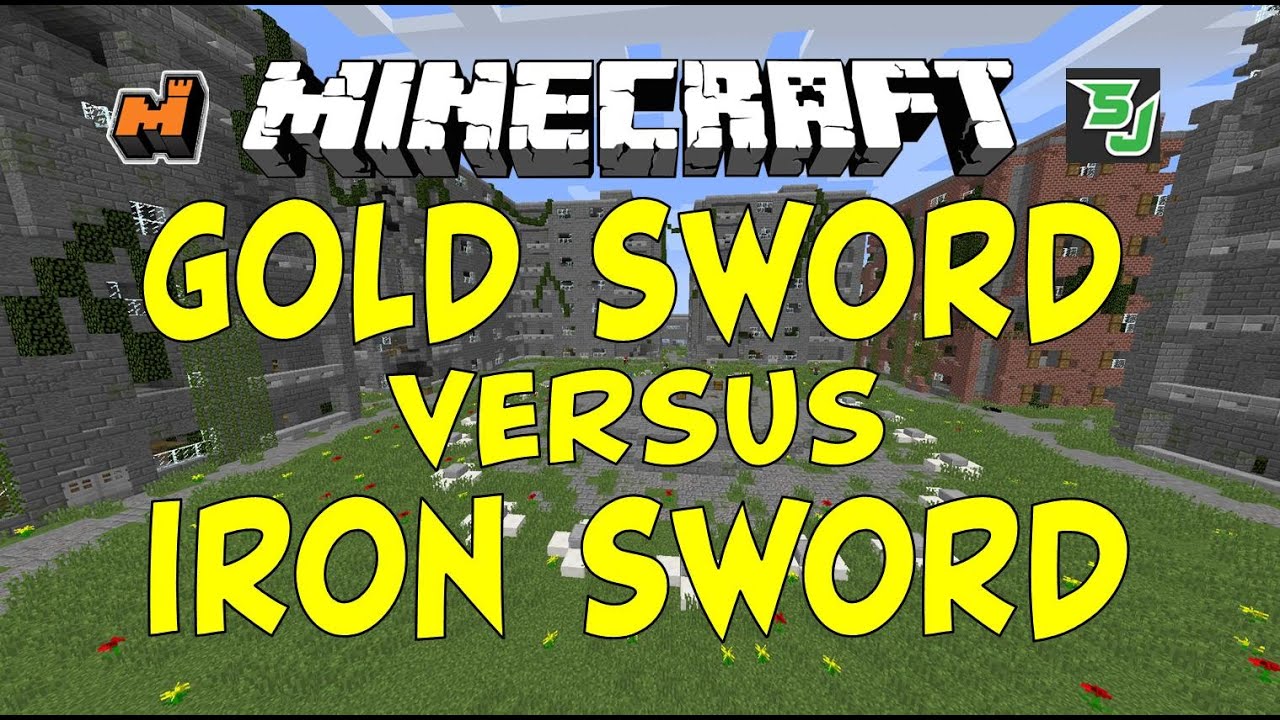 Minecraft: Mineplex Rumor: Gold Or Iron Sword - Which Does More Damage? -  Youtube