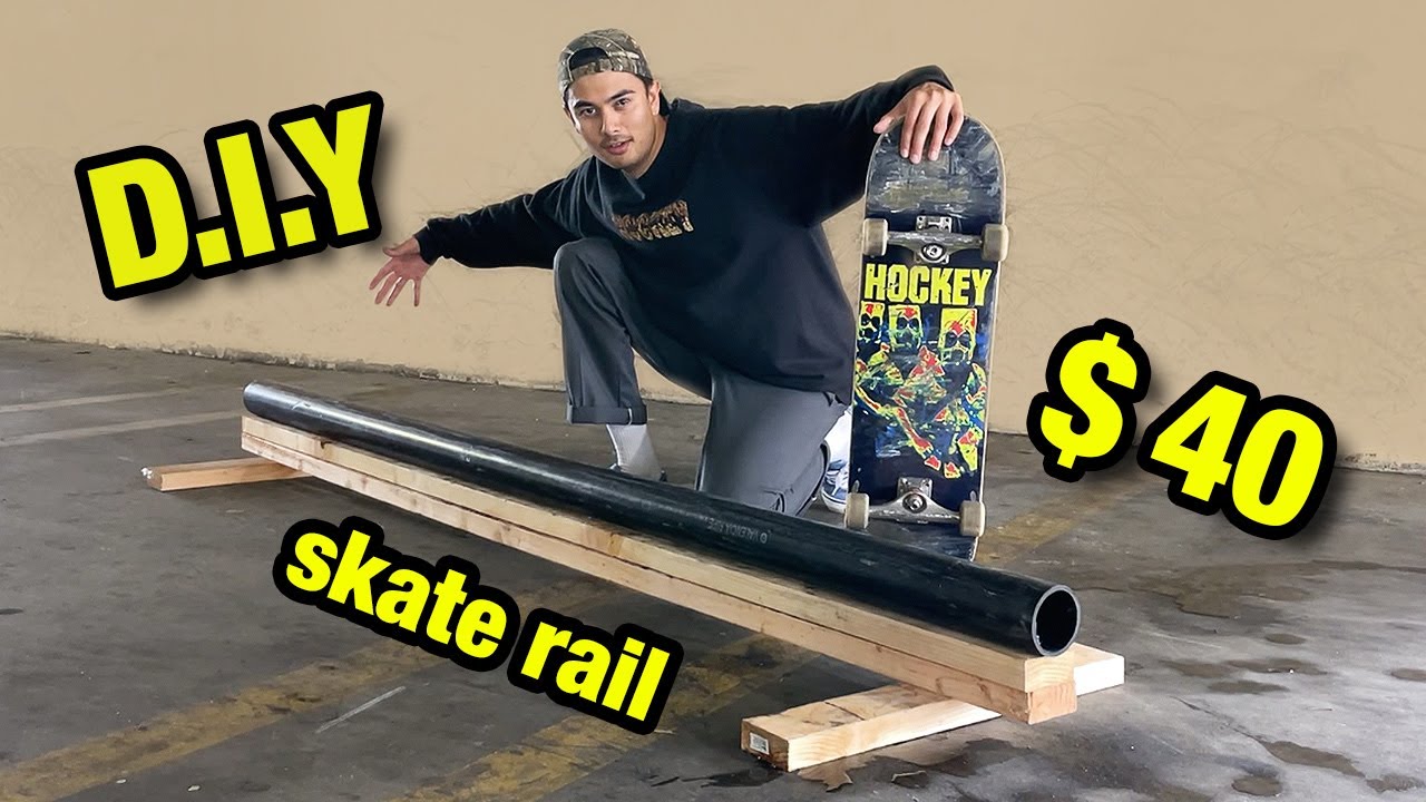 The Easiest Way To Build A D.I.Y Skate Rail - Youtube