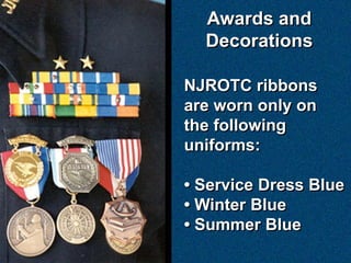 Ns1 1.0 Njrotc Uniform Regulations | Ppt