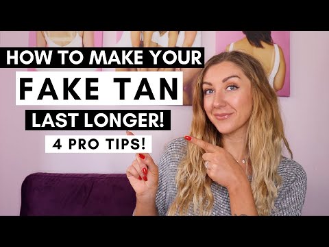 HOW TO MAKE YOUR FAKE TAN LAST LONGER (4 LIFE CHANGING pro tips!) HOW TO MAKE YOUR FAKE TAN LAST LONGER (4 LIFE CHANGING pro tips!)