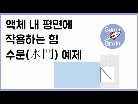 슈퍼브레인 유체역학 036-1 수문 예제